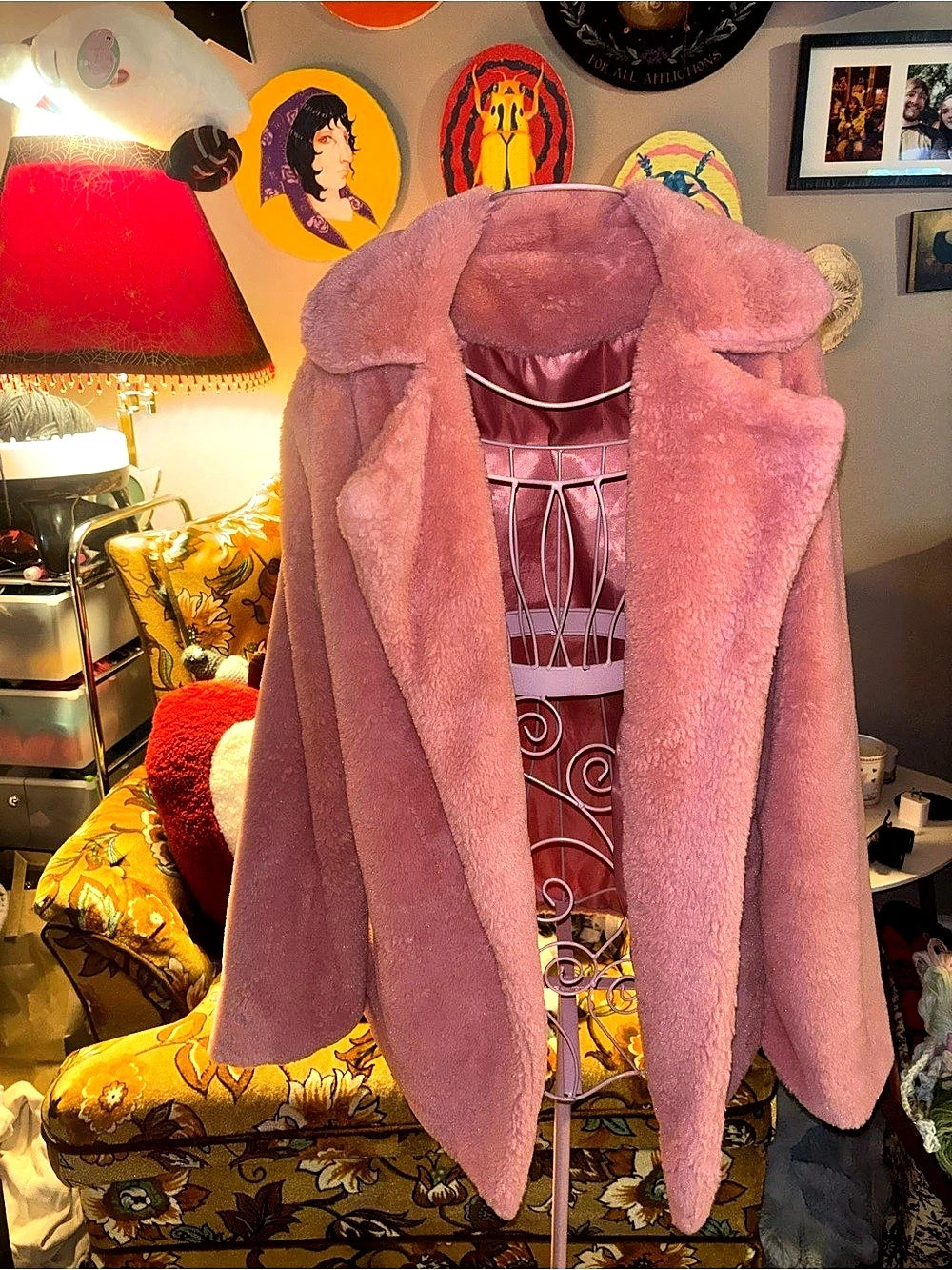 Pink Teddy Jacket Like New